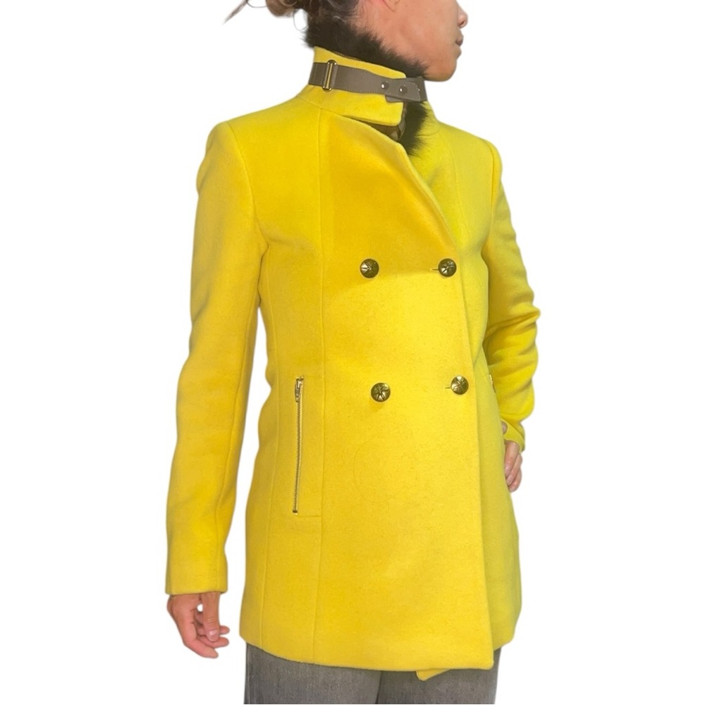 Yellow Wool Coat